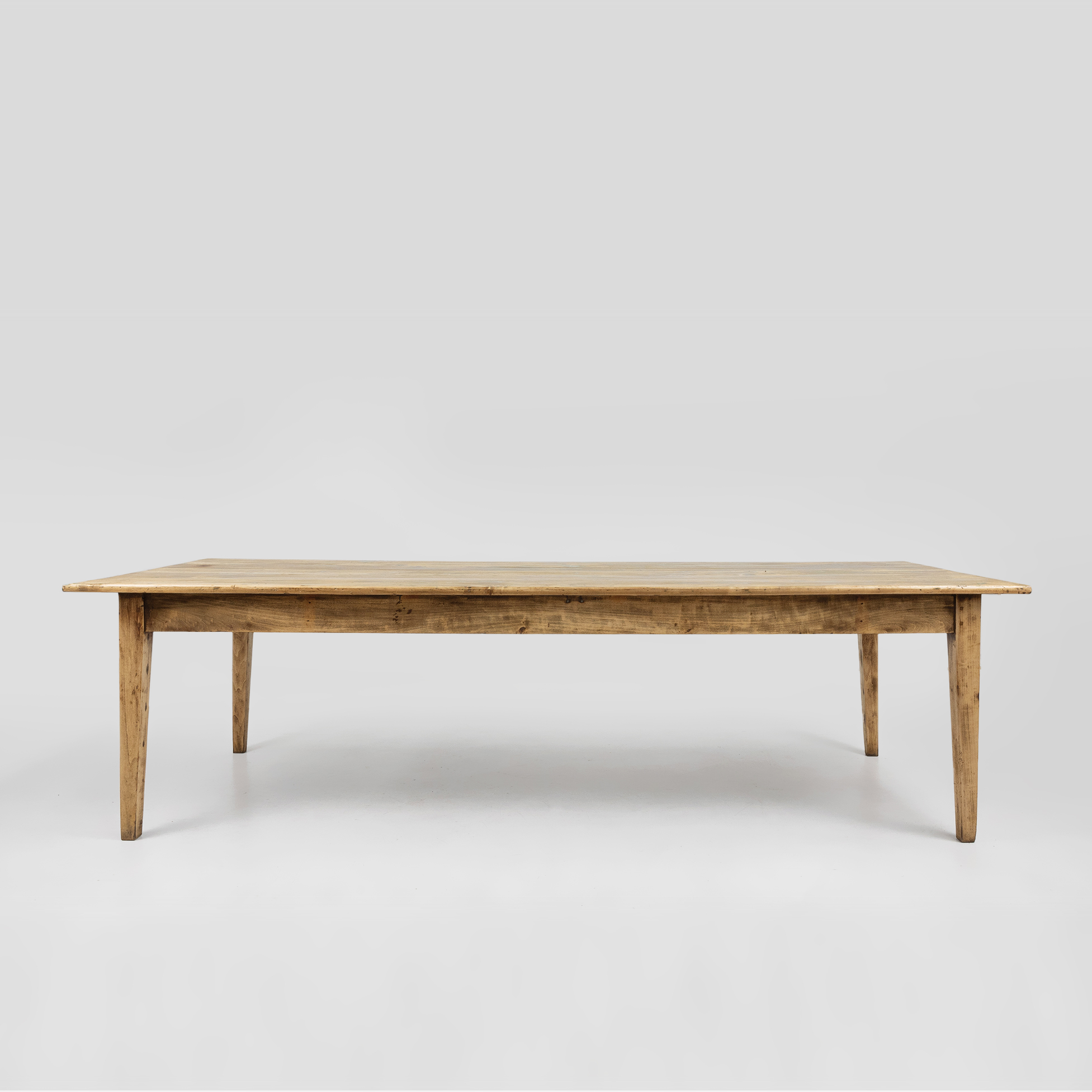 Large rustic elm wooden farm table, France ca. 1800thumbnail